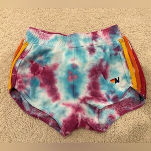 Aviator Nation Tie-Dye Kids Shorts - Size 14